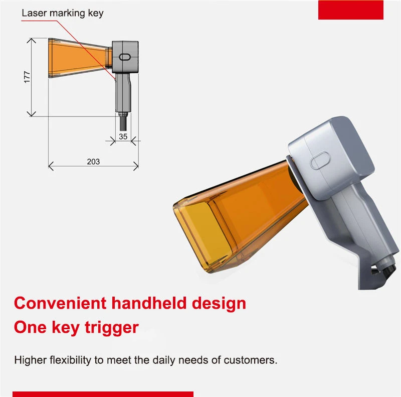 Small Handheld Laser Marking Machine 20W 30W 50W DIY Paint Writing Engrave AI DXF suppliers